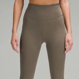 NWT lululemon Nulux 5- Pocket HR Run Tight 25" Carbon Dust